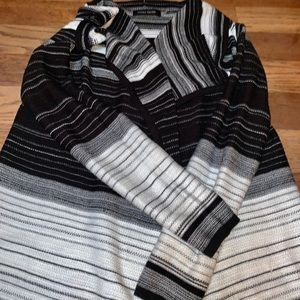 White & Black sweater jacket